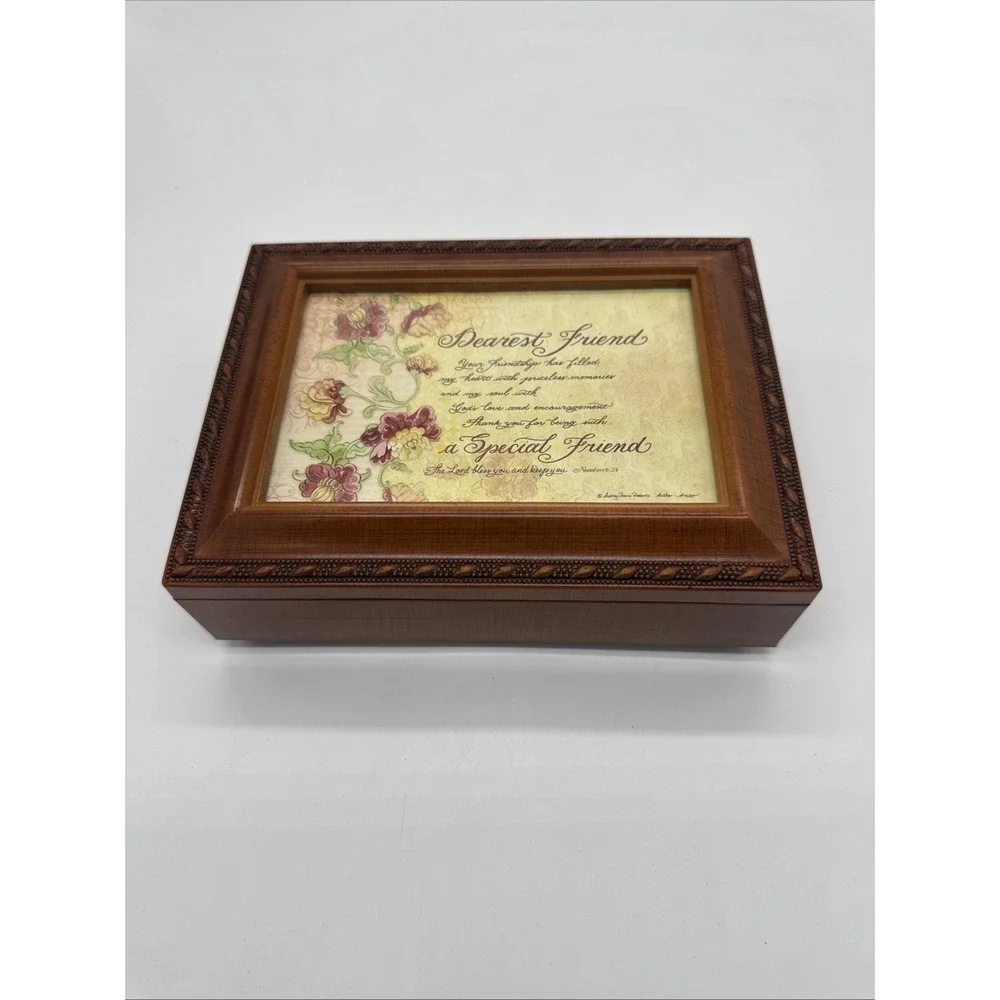Dearest Friend Special Music Box Plays What a Friend We Have in Jesus (jewelry)
